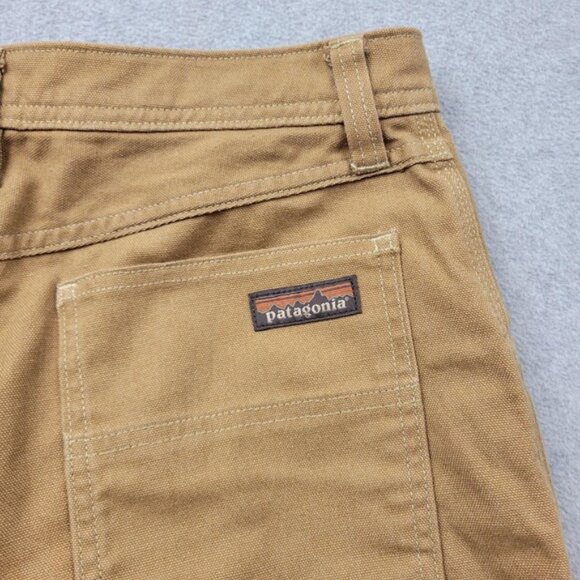 Patagonia Pants Womens 6 Brown Hemp Canvas Double Knee Workwear STY21815 Utility - Picture 11 of 13
